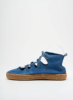 Espadrile închidere cu șireturi toc plat până la 3 cm albastru IPPON VINTAGE femeie