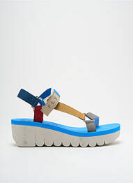 Sandale/pantofi decupați toc platformă toc de 4 la 6 cm albastru FLY LONDON femme
