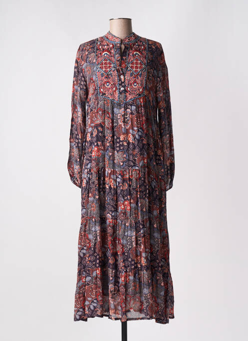 Rochie lungă albastru MAISON HOTEL femeie