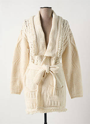 Vestă cu mâneci lungi bej MAISON HAUSSMANN femeie