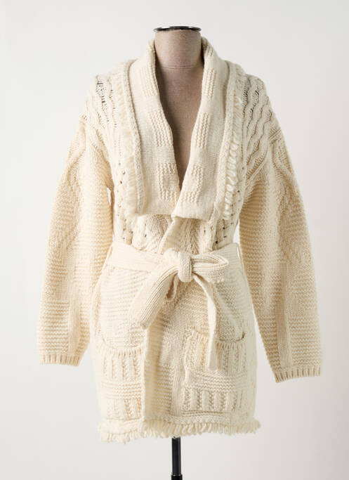 Vestă cu mâneci lungi bej MAISON HAUSSMANN femeie