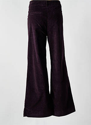 Pantalon evazat elasticitate talie înaltă violet MAISON HOTEL femeie