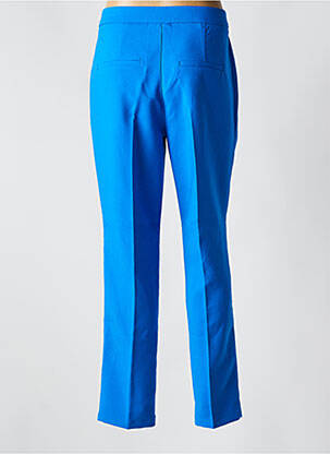 Pantalon chino închidere cu fermoar sub clapetă cu nasturi talie înaltă albastru STREET ONE femeie