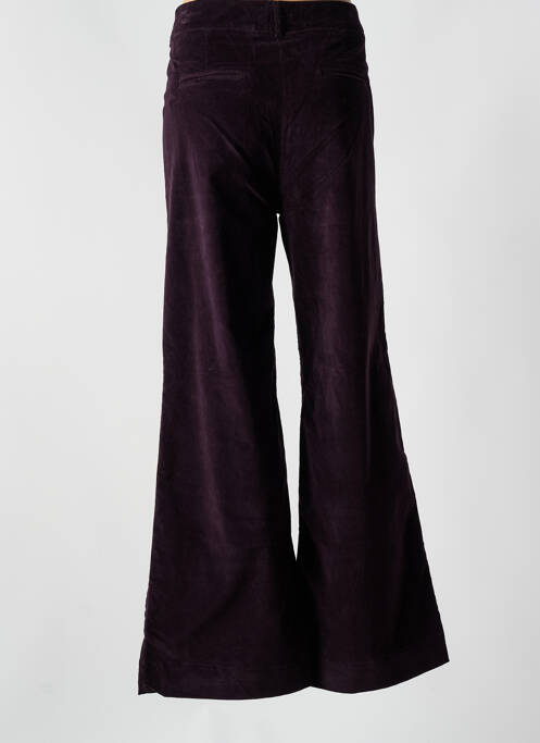 Pantalon evazat elasticitate talie înaltă violet MAISON HOTEL femme