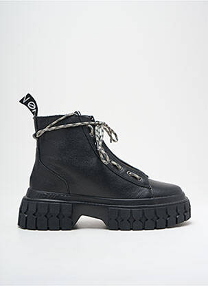 Botine/ghete material neted toc de 4 la 6 cm negru NO NAME femeie