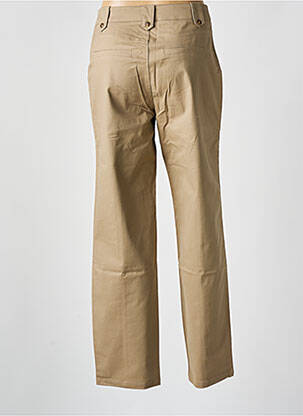 Pantalon chino țesătură poplin mărime normală bej MINIMUM femeie