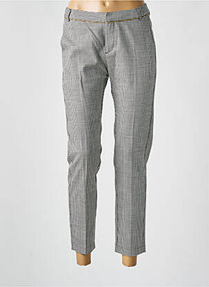 Pantalon 7/8 talie cu cleme mărime normală negru I.CODE (By IKKS) femeie