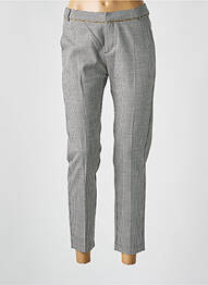 Pantalon 7/8 talie cu cleme mărime normală negru I.CODE (By IKKS) femme