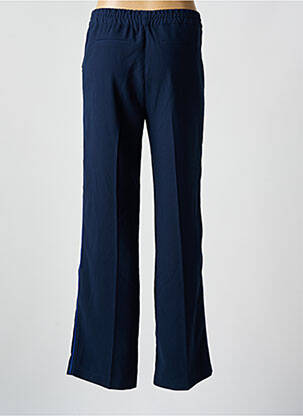 Pantalon drept țesătură crep mărime normală albastru I.CODE (By IKKS) femeie