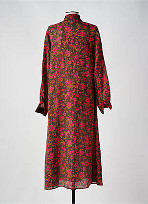 Rochie lungă mâneci lungi mâneci lungi roz MINIMUM femeie