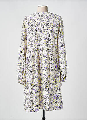 Rochie midi imprimeu floral mâneci lungi violet MINIMUM femeie