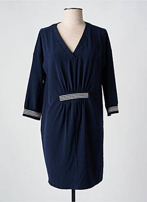Rochie scurtă mâneci 3/4 mâneci 3/4 albastru I.CODE (By IKKS) femeie