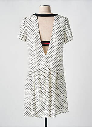 Rochie scurtă mâneci scurte mâneci scurte bej I.CODE (By IKKS) femeie
