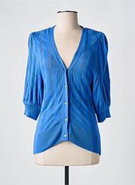 Vestă cu mâneci lungi mâneci 3/4 albastru I.CODE (By IKKS) femme