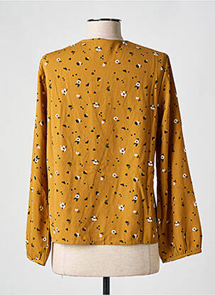 Bluză imprimeu floral mâneci lungi galben I.CODE (By IKKS) femeie