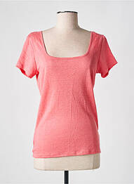 Tricou elasticitate mâneci scurte roz I.CODE (By IKKS) femme