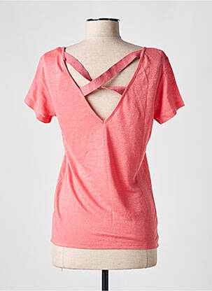 Tricou elasticitate mâneci scurte roz I.CODE (By IKKS) femeie