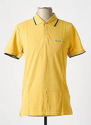 Polo croială cambrată mâneci scurte galben BEN SHERMAN bărbat