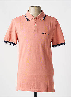 Polo croială cambrată mâneci scurte roz BEN SHERMAN bărbat