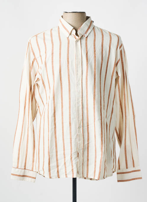 Cămașă cu mâneci lungi bej MINIMUM bărbat