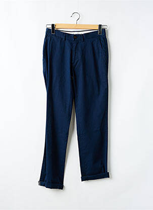 Pantalon chino țesătură poplin mărime normală albastru BEN SHERMAN bărbat