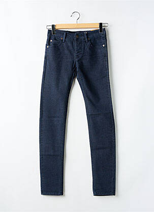 Blugi cu croială slim albastru SOLID bărbat