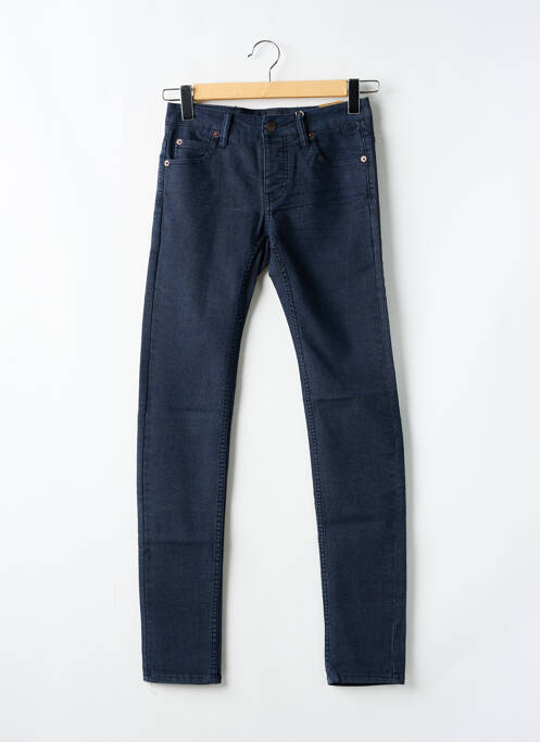 Blugi cu croială slim albastru SOLID bărbat