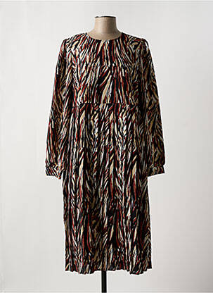 Rochie midi maro MINIMUM femeie