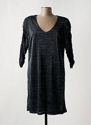 Rochie scurtă croială fluidă mâneci 3/4 albastru I.CODE (By IKKS) femeie
