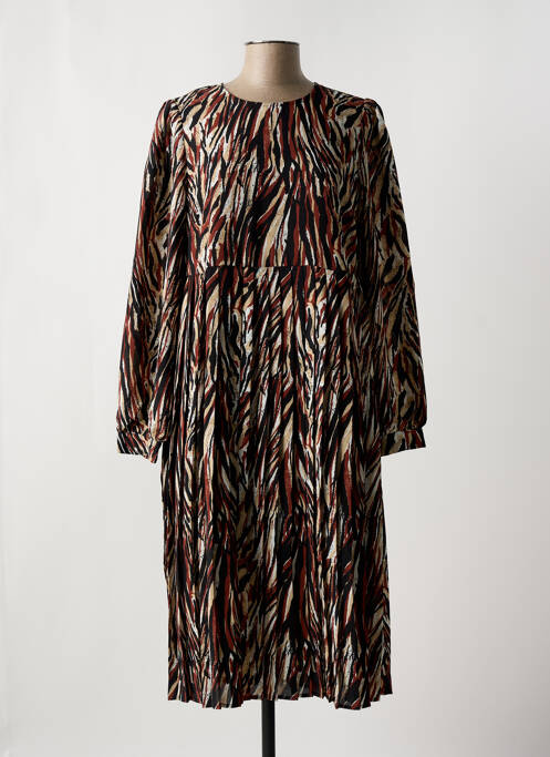 Rochie midi maro MINIMUM femeie