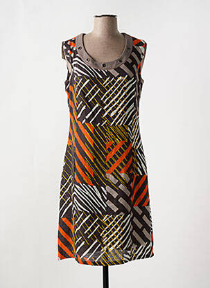 Rochie midi maro IMPULSION femeie