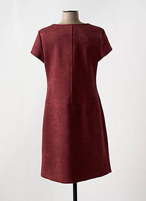 Rochie midi mâneci scurte mâneci scurte roșu RENATTO BENE femeie