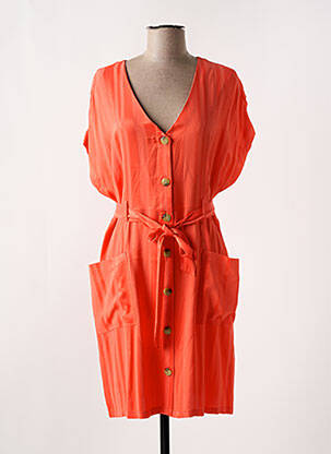 Rochie scurtă mâneci scurte mâneci scurte portocalie LEE COOPER femeie