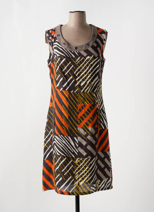 Rochie midi maro IMPULSION femeie