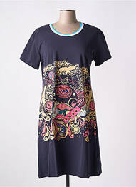 Rochie midi mâneci scurte mâneci scurte albastru S.QUISE femme