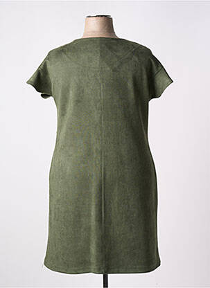 Rochie midi mâneci scurte mâneci scurte verde VETISTYLE femeie