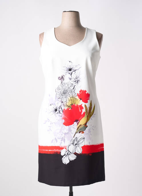 Rochie midi alb IMPULSION femeie