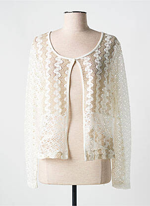 Vestă cu mâneci lungi alb MERI & ESCA femeie