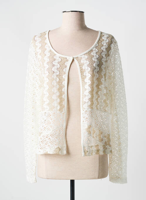 Vestă cu mâneci lungi alb MERI & ESCA femeie