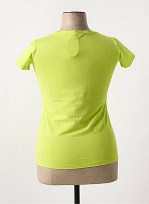 Tricou guler în v mâneci scurte verde S.QUISE femeie