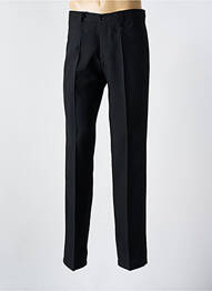 Pantalon slim țesătură poplin negru PIERRE D'ARLANC bărbat