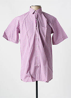 Cămașă cu mâneci scurte violet LOUIS VICTOR bărbat