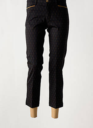 Pantalon 7/8 elasticitate mărime normală negru WALTRON femeie