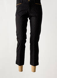 Pantalon 7/8 elasticitate mărime normală negru WALTRON femme
