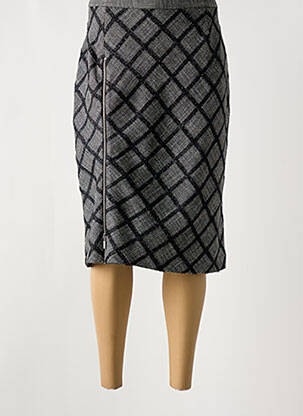 Fustă midi gri IMPULSION femeie