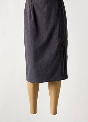 Fustă midi gri PLURIELLES femeie