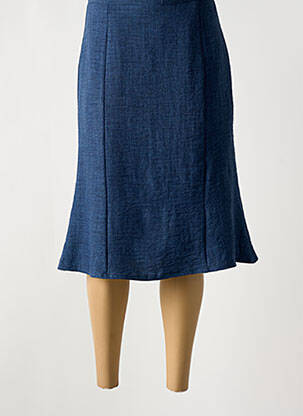 Fustă midi albastru OMC femeie