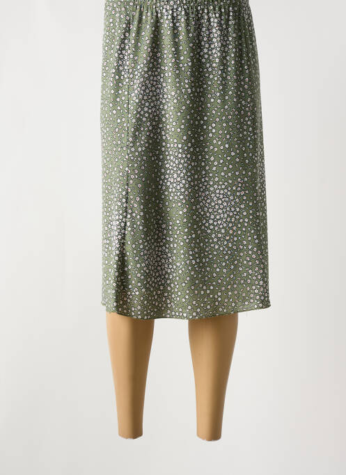 Fustă midi verde OMC femeie