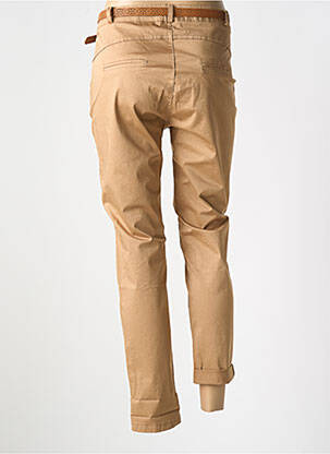Pantalon chino țesătură poplin mărime normală maro LA PETITE NÎMOISE femeie