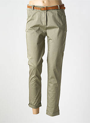 Pantalon chino verde LA PETITE NÎMOISE femeie